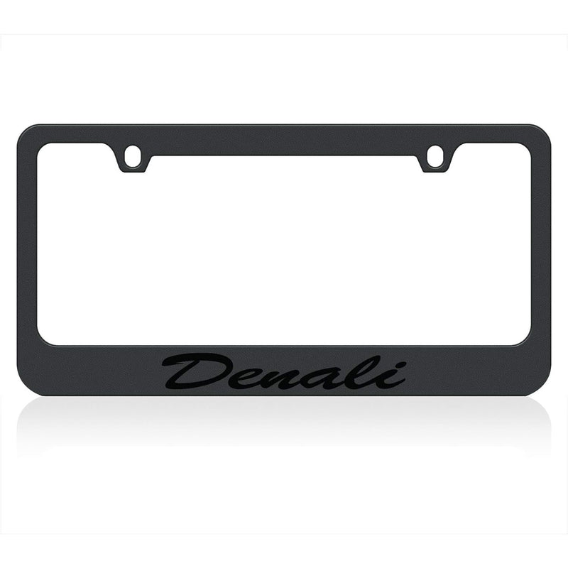 Eurosport Daytona- Denali Script Black License Plate Frame