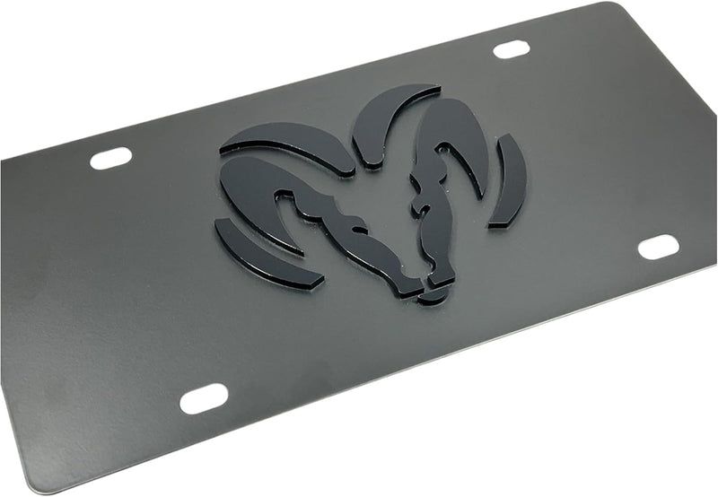 Eurosport Daytona- Compatible with -, Dodge Ram on Carbon Steel License Plate