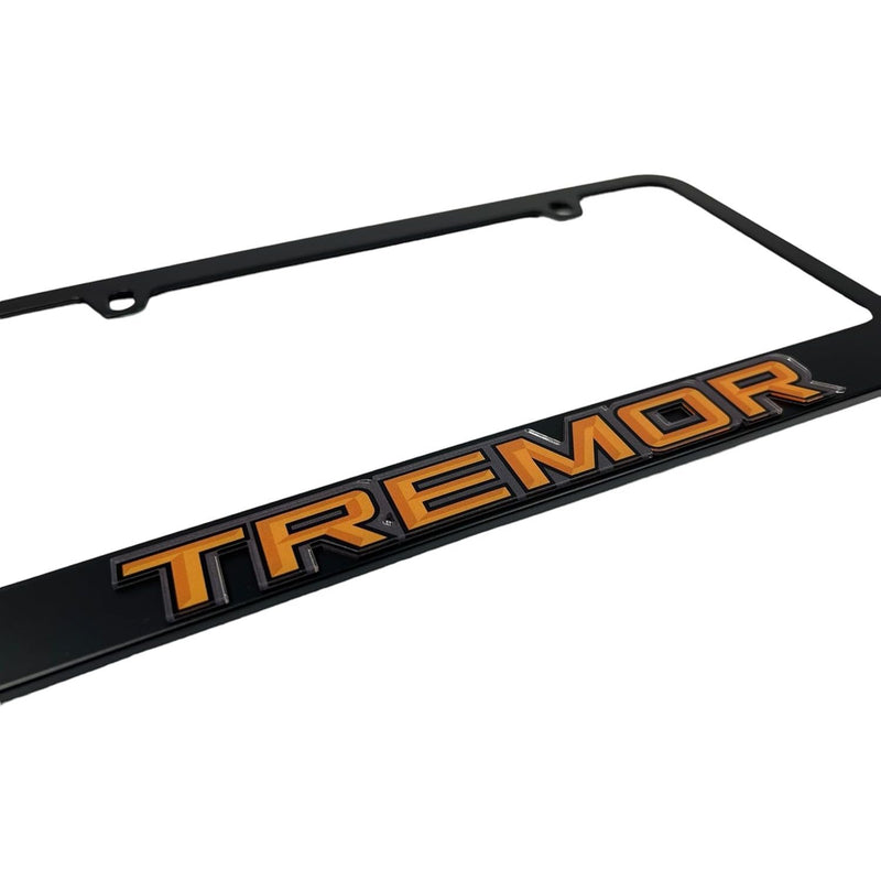 Eurosport Daytona - Compatible with Ford Tremor Badge - Black License Plate Frame