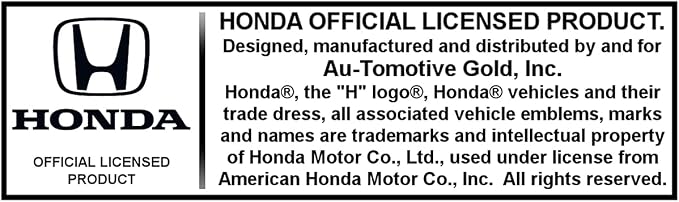 AU-TOMOTIVE GOLD Rectangular Leather Key Chain for Honda (Red)