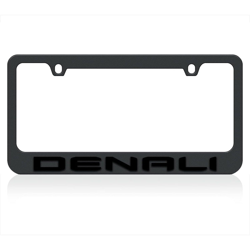 Eurosport Daytona- Compatible with 2019- Current GMC Denali Black License Plate Frame