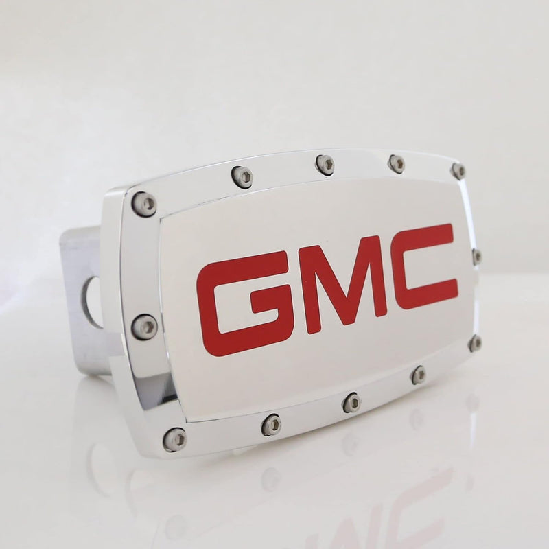 Elite Automotive Products, Inc. Billet Tow Hitch Cover for GMC (Red)