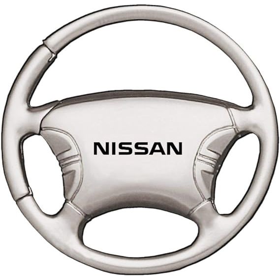 Automotive Gold Nissan Logo Car Steering Wheel Key Chain