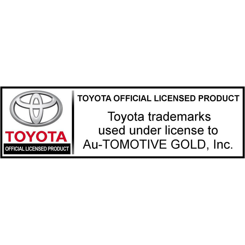 Au-TOMOTIVE GOLD Logo Poly Carbonate License Plate Frame for Toyota (Black)