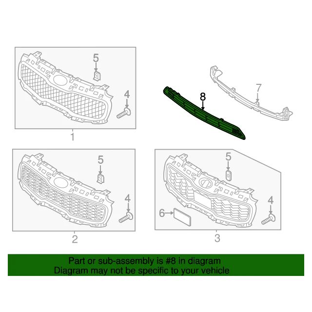 Grille Front Bumper Lower for 2017-2019 Kia Sportage 86569D9000 OEM GENUINE