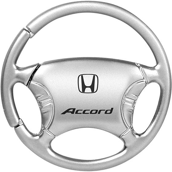 Au-TOMOTIVE GOLD Steering Wheel Key Chain for Honda Accord (Chrome)