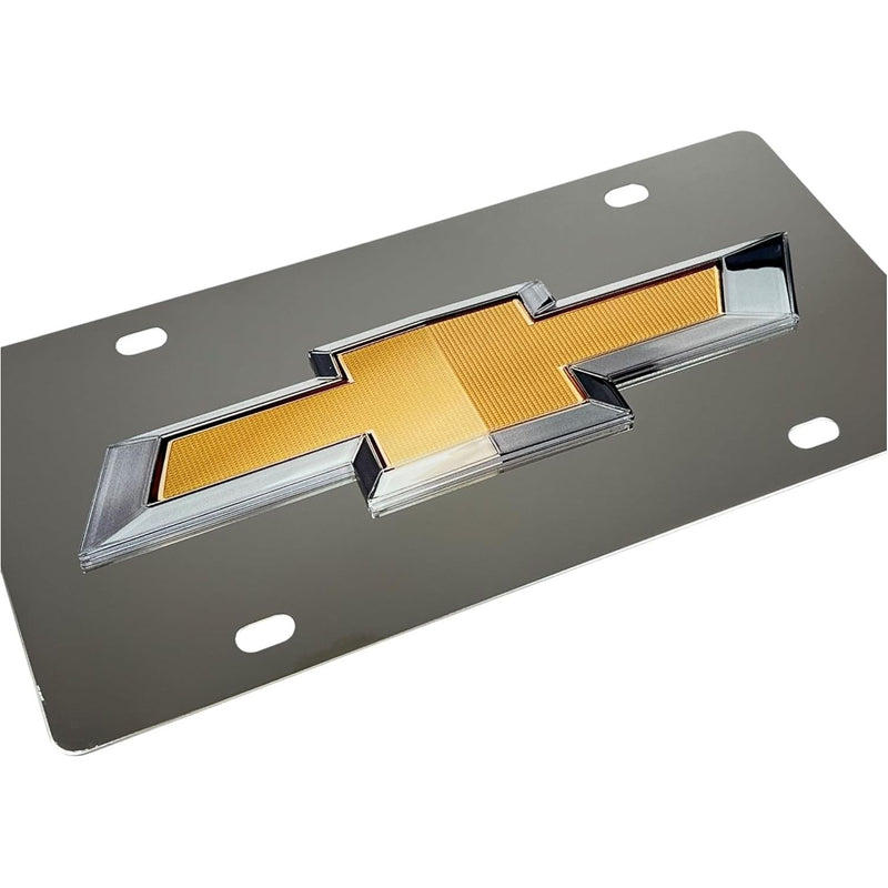 Eurosport Daytona- Chevrolet Bowtie Stainless Steel License Plate