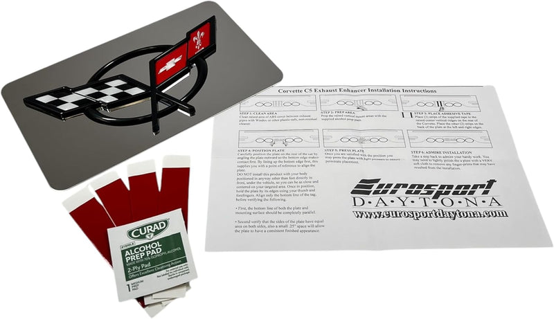 Eurosport Daytona 1997-2004 C5 Exhaust Enhancer Plate C5 Flags (Stainless Steel)