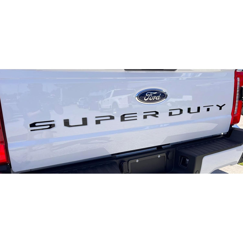 Eurosport Daytona- Compatible with 2023- Current, Super Duty Tailgate Lettering Kit (Matte Black)