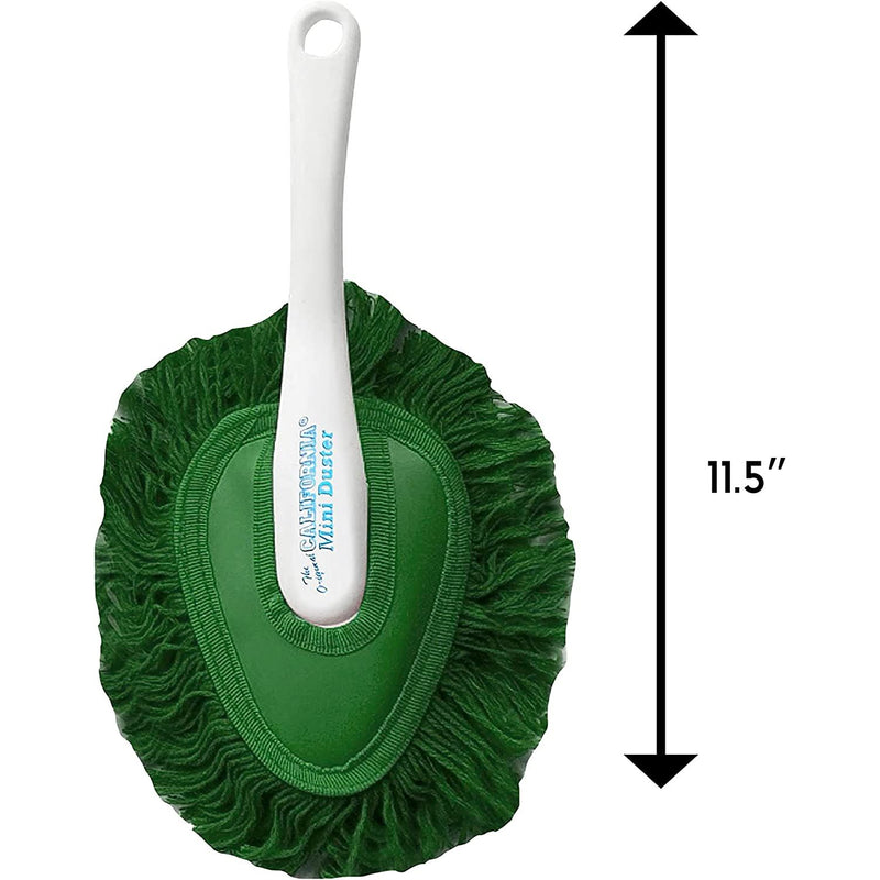 California Mini Duster Green Cotton Mop with Plastic Handle 62451
