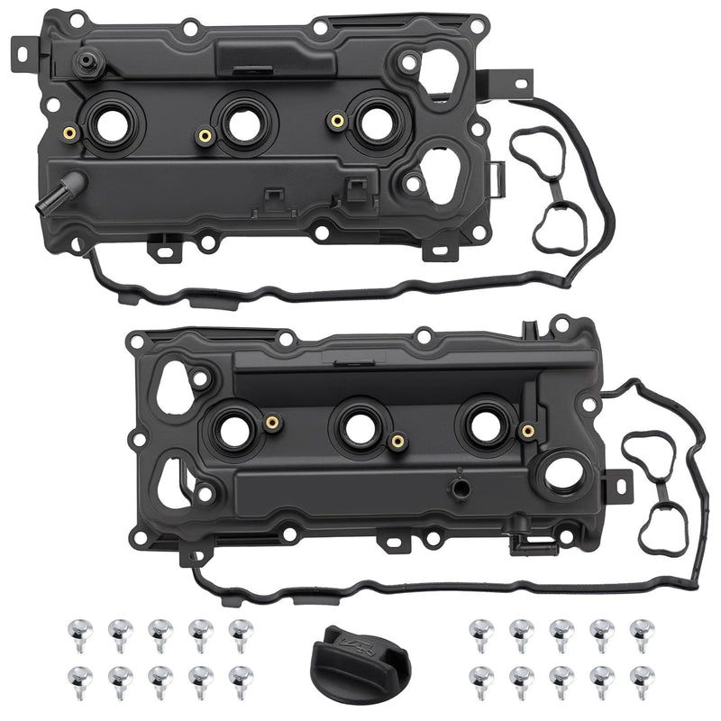 Valve Cover w/Gasket LH & RH Fit Infiniti Q50 Q70 14-18 13264JK20A 13264JK20B