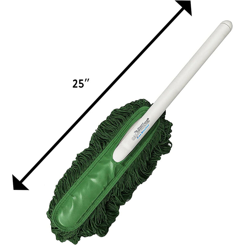 California Car Duster Plastic Handle with Green Mop 62457