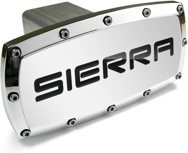 General Motors GMC Sierra Engraved Billet Aluminum Tow Hitch Cover