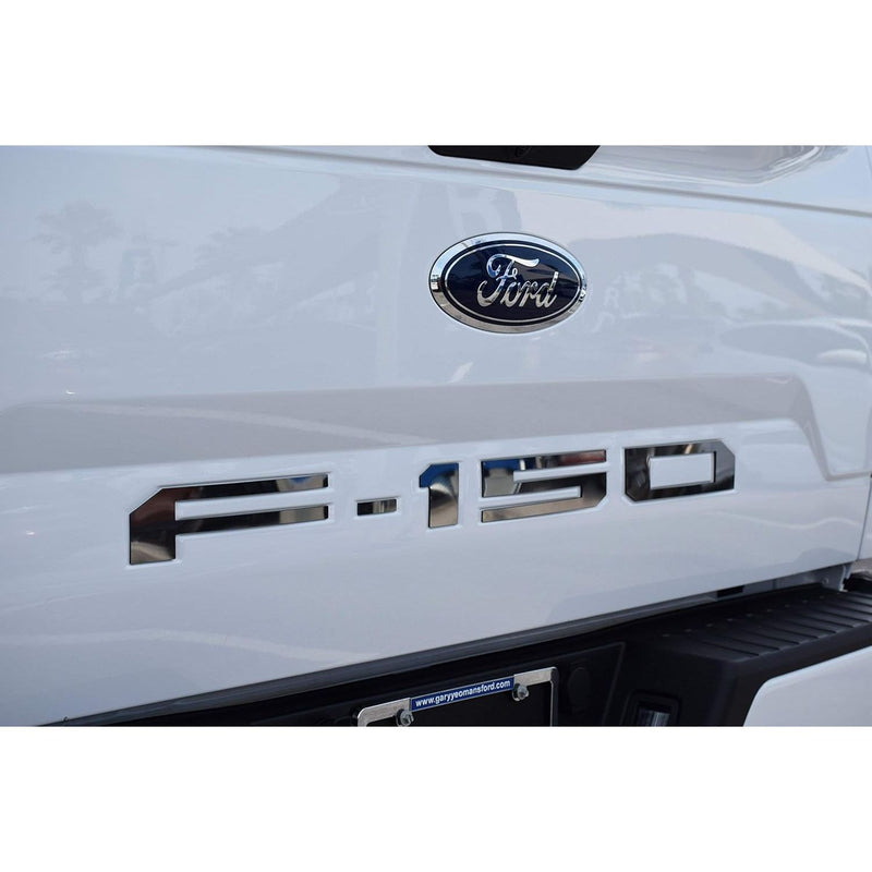 Eurosport Daytona- Compatible with 2018-2020, Ford F150 Rear Bumper Letters- Black
