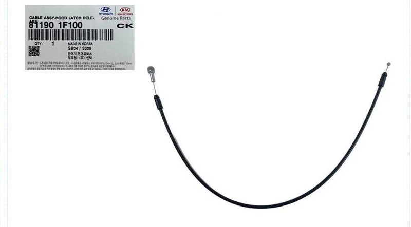 GENUINE HOOD LATCH RELEASE CABLE FOR 2005-2010  SPORTAGE 811901F100