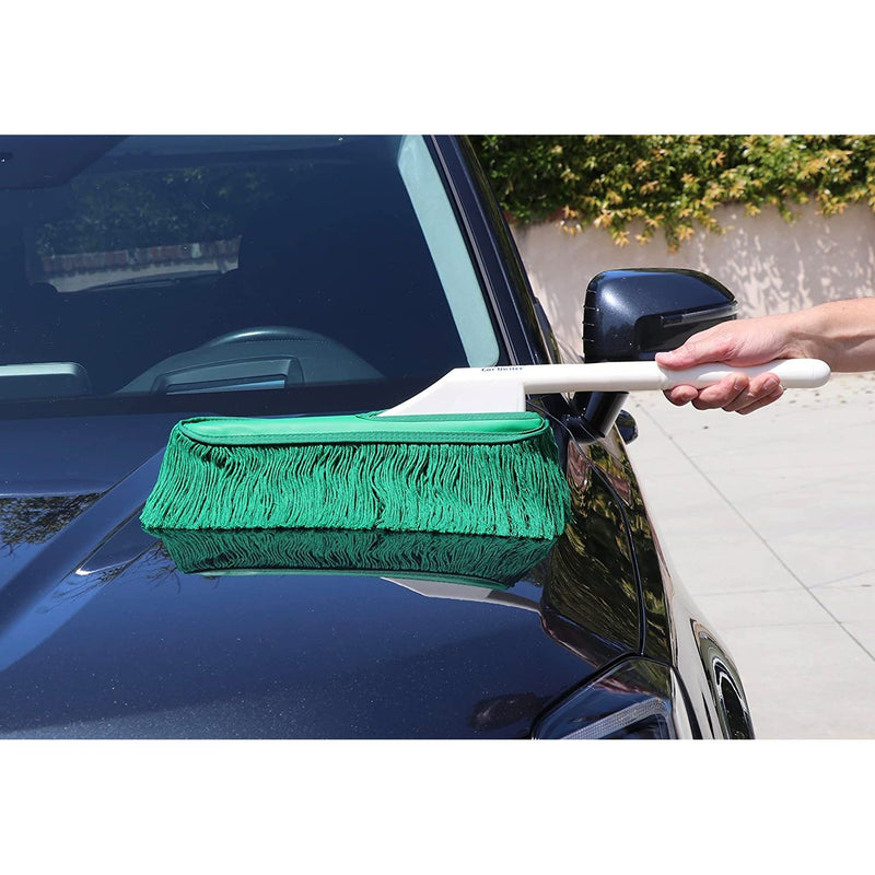 California Car Duster Plastic Handle with Green Mop 62457