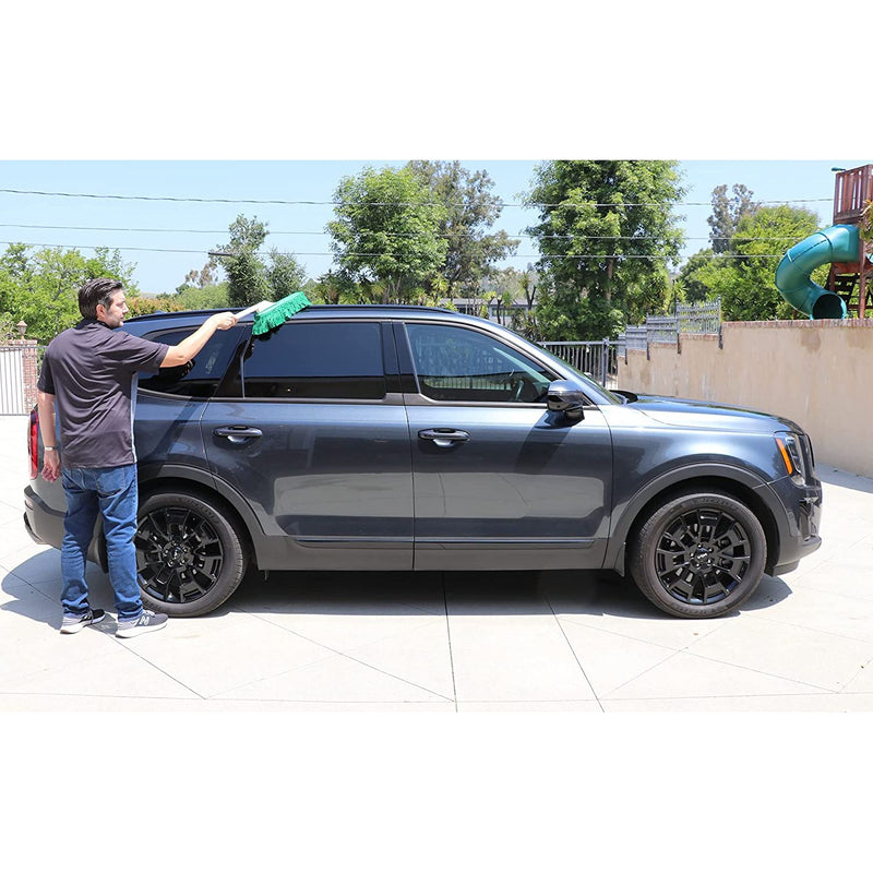 California Car Duster Plastic Handle with Green Mop 62457