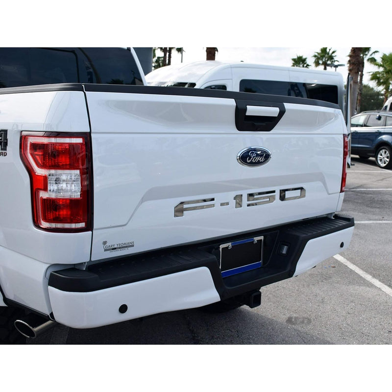 Eurosport Daytona- Compatible with 2018-2020, Ford F150 Rear Bumper Letters- Black