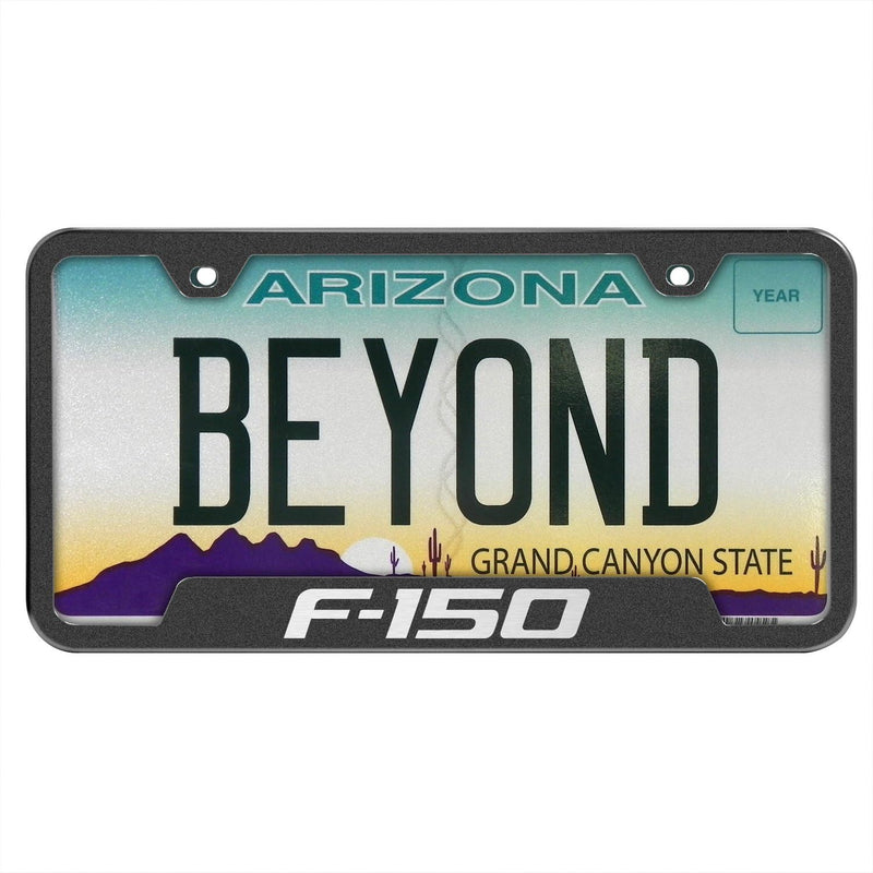 Automotive Gold F-150 Cut-Out Frame – Laser Etched Rugged Black