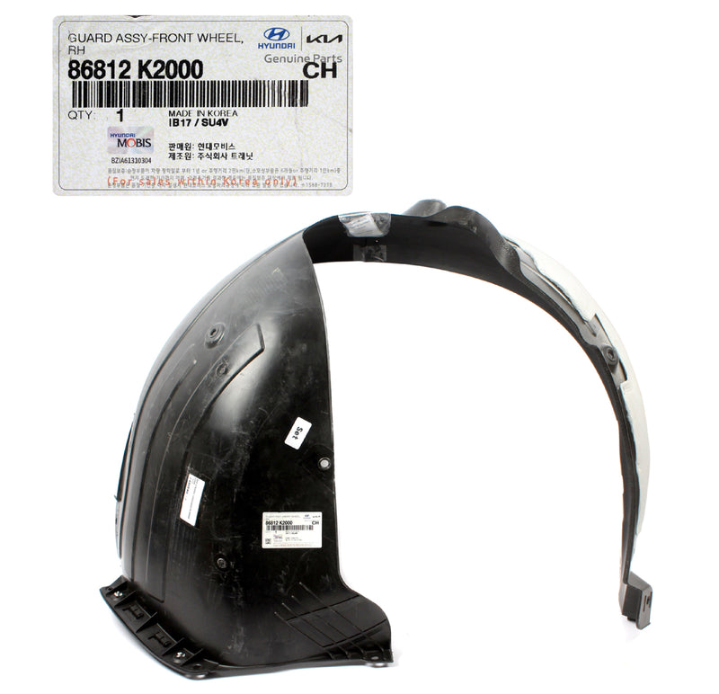 Front Fender Liner RIGHT RH for 2020-2024 Hyundai Venue 86812K2000