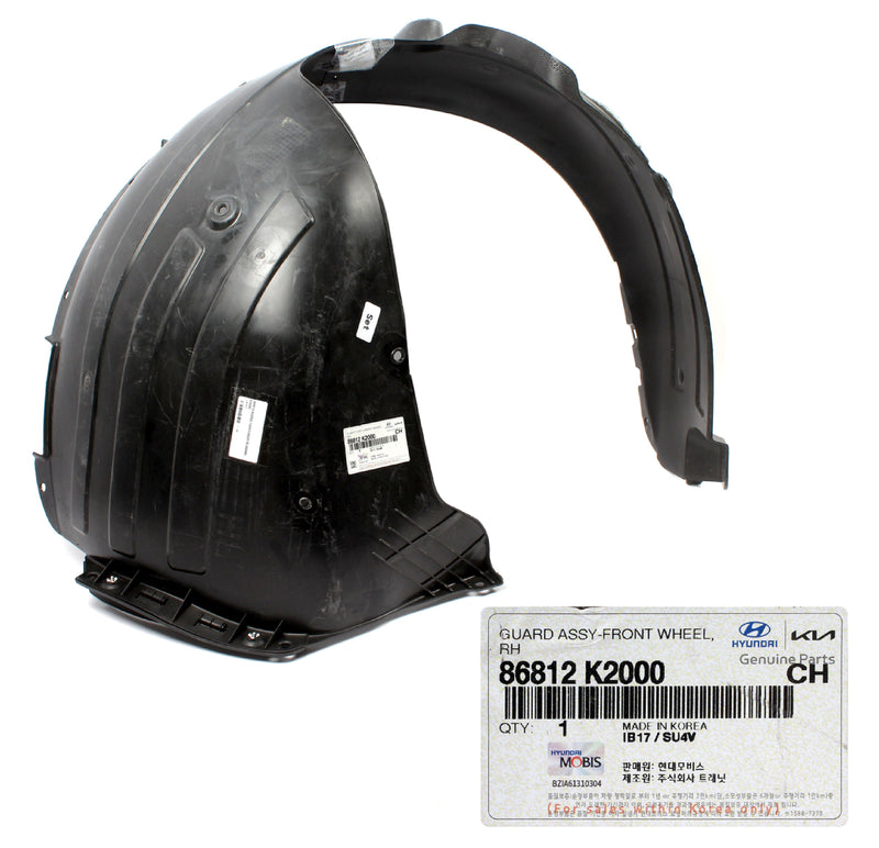 Front Fender Liner RIGHT RH for 2020-2024 Hyundai Venue 86812K2000