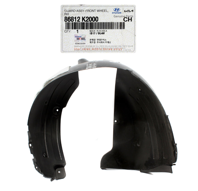 Front Fender Liner RIGHT RH for 2020-2024 Hyundai Venue 86812K2000