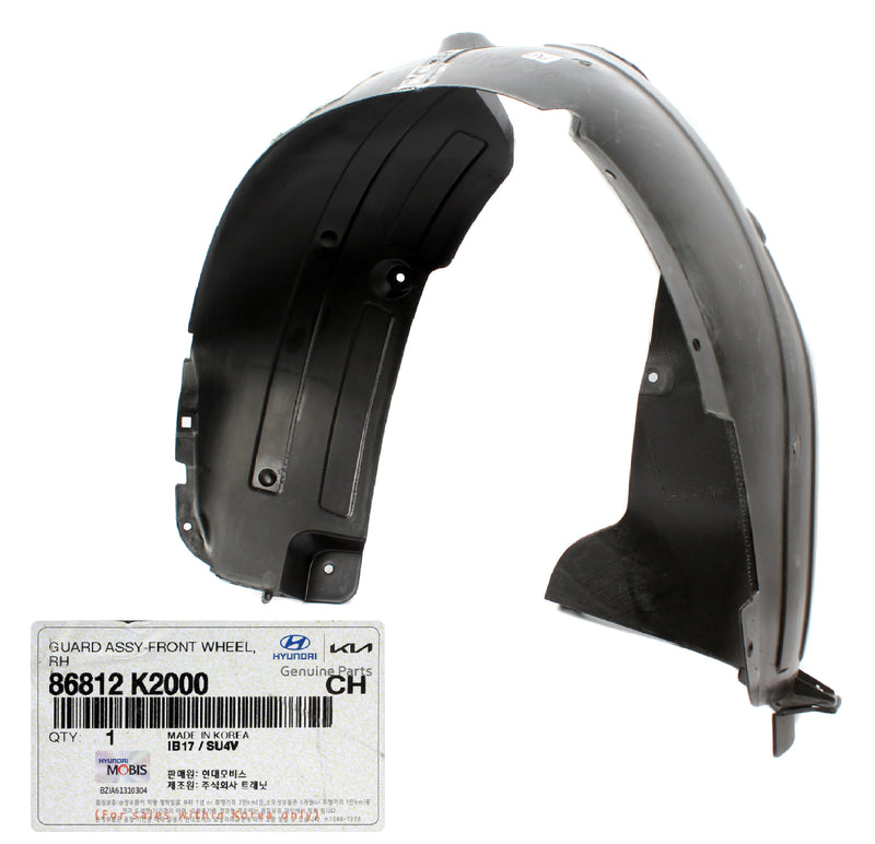 Front Fender Liner RIGHT RH for 2020-2024 Hyundai Venue 86812K2000
