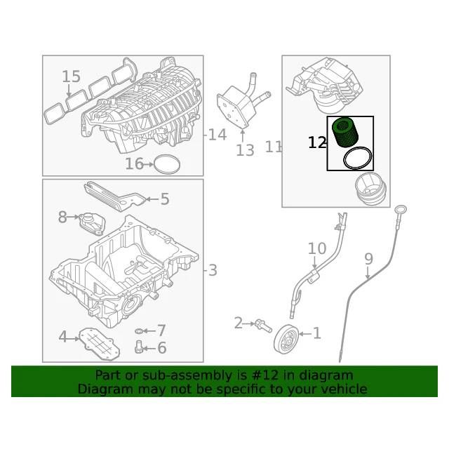 Oil Filter Kit For 2021-2024 G80 GV70 GV80 Stinger 2.5L 263502T000 [2-Pack]