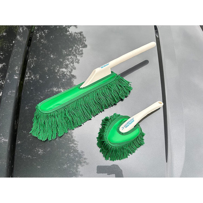 California Car Duster Detailing Combo with Plastic Handle and Green Mop 62455