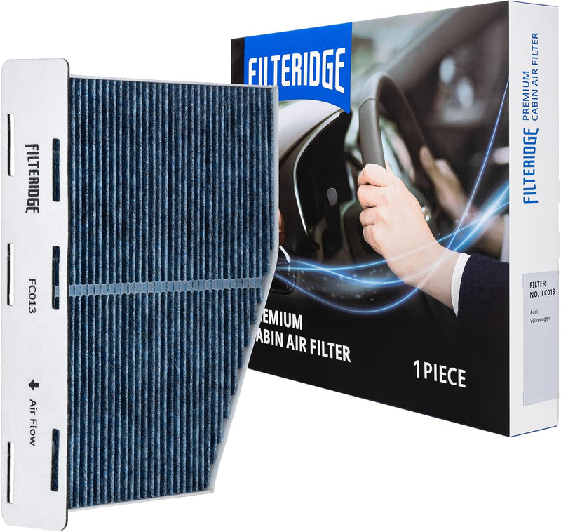 Cabin Air Filter FC013 with Activated Carbon for CF10373, CAUDI A3, Q3, TT, A3/ Q3/TT Quattro, VOLKSWAGEN
