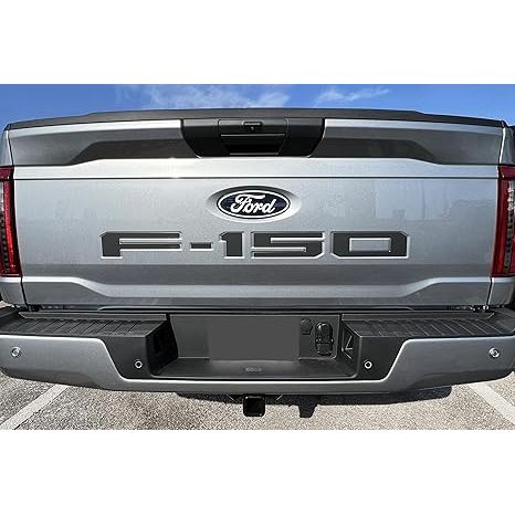 Eurosport Compatible with 2021-Current Ford F150 Tailgate Letters Matte Black