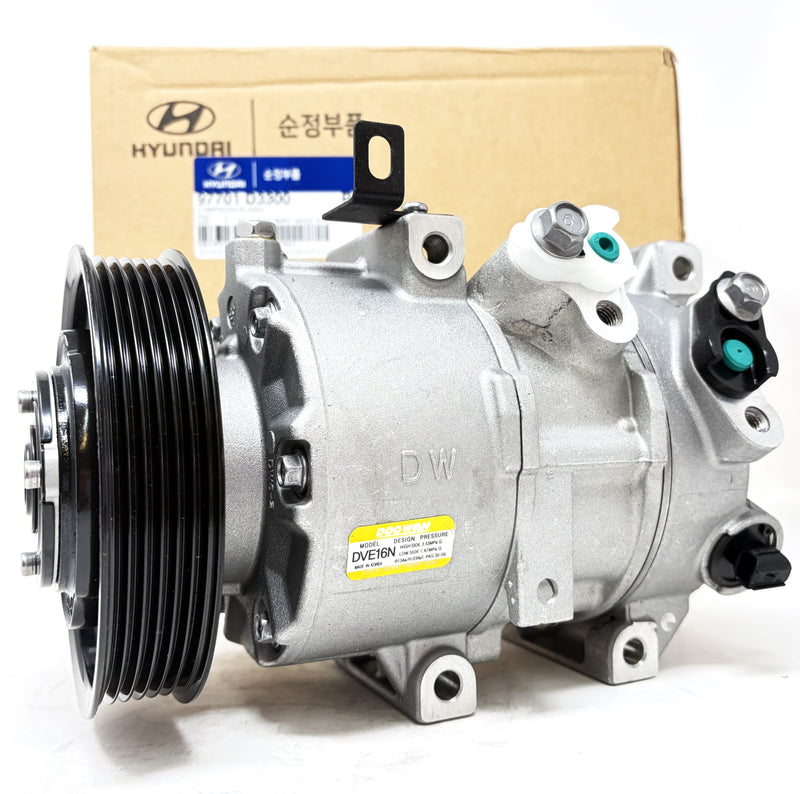 Genuine 2016-2017 Hyundai Tuscon 1.6L A/C Compressor w/ Clutch OE# 97701D3300