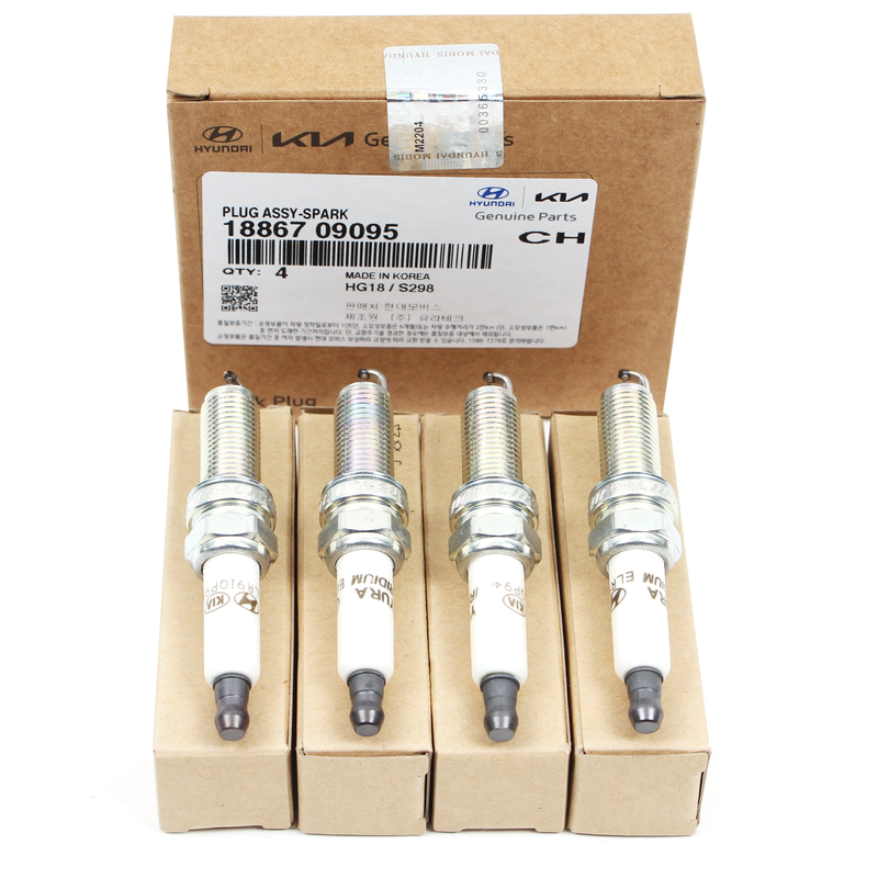Spark Plug 4PCS for 17-22 Elantra Kona Veloster Forte Seltos Soul 2.0 1886709095