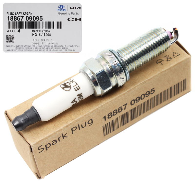 Spark Plug 4PCS for 17-22 Elantra Kona Veloster Forte Seltos Soul 2.0 1886709095