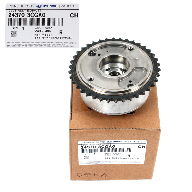 Genuine Exhaust CVVT Gear for 12-25 Genesis Hyundai Kia 3.3L 3.8L 24370-3CGA0