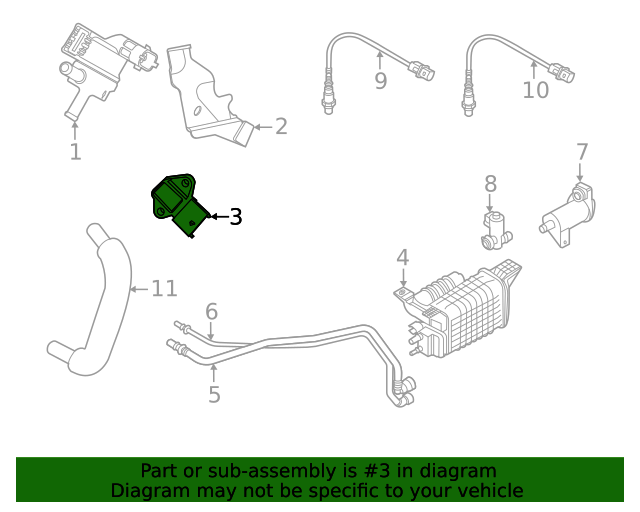 GENUINE MAP Sensor for 2008-2021 Genesis Hyundai Kia 393002B100