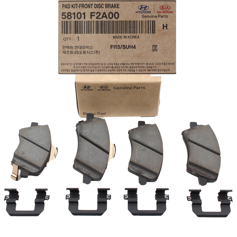 GENUINE Front Disc Brake Pads for 17-20 Hyundai Elantra W/O Sport 58101F2A00