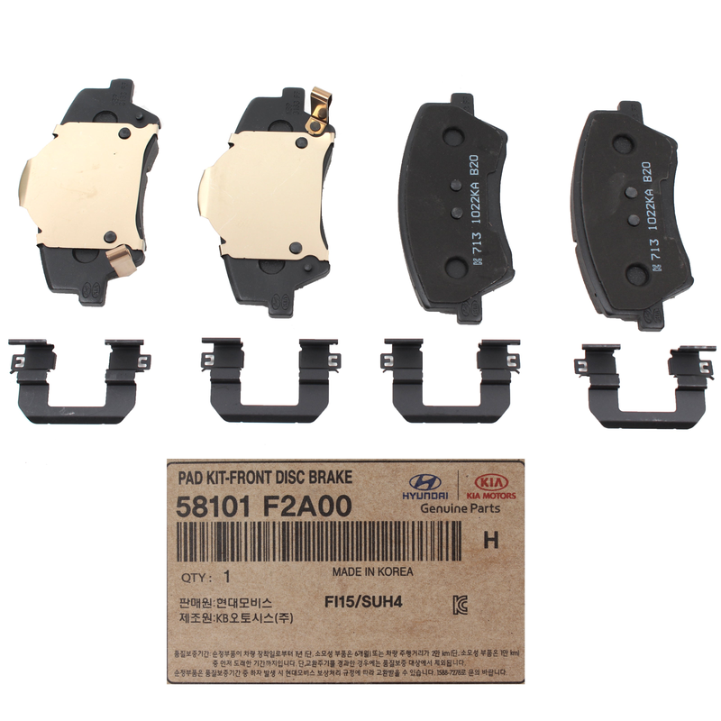 GENUINE Front Disc Brake Pads for 17-20 Hyundai Elantra W/O Sport 58101F2A00