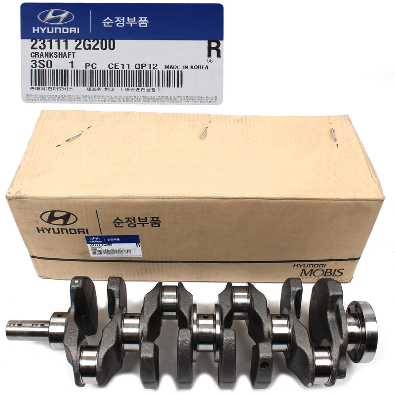 GENUINE Crankshaft Assy for 10-15 Sonata Santa Fe Optima Sorento 2.4L 231112G200