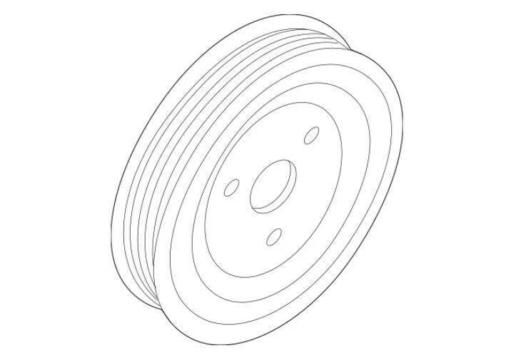 Genuine Engine Water Pump Pulley HYUNDAI KIA 2.0L 2.4L 2512925001