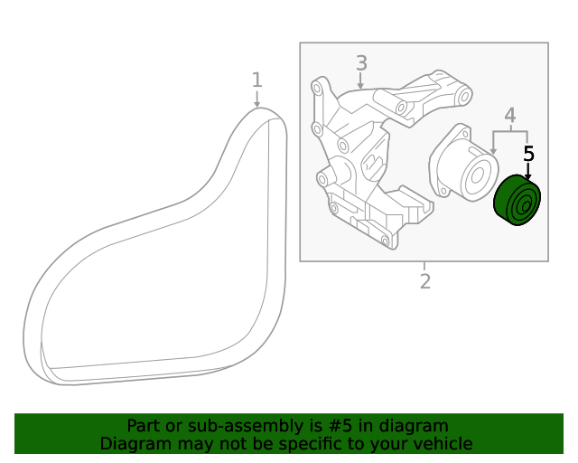 Drive Belt Tensioner Pulley OEM HYUNDAI KIA 2.0 2.4L 2010-2022 252822G000