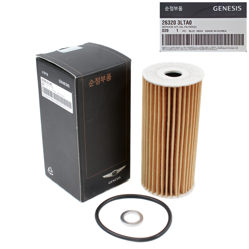 26320-3LTA0 Genuine Engine Oil Filter for Select Genesis Kia G70 G80 G90 K900