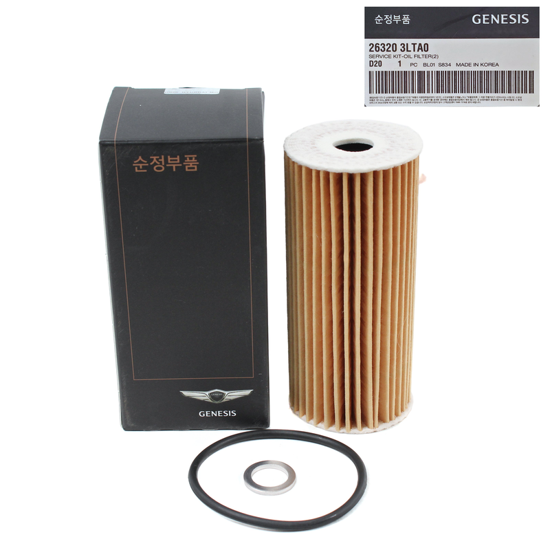 26320-3LTA0 Genuine Engine Oil Filter for Select Genesis Kia G70 G80 G90 K900