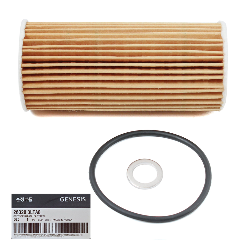 26320-3LTA0 Genuine Engine Oil Filter for Select Genesis Kia G70 G80 G90 K900