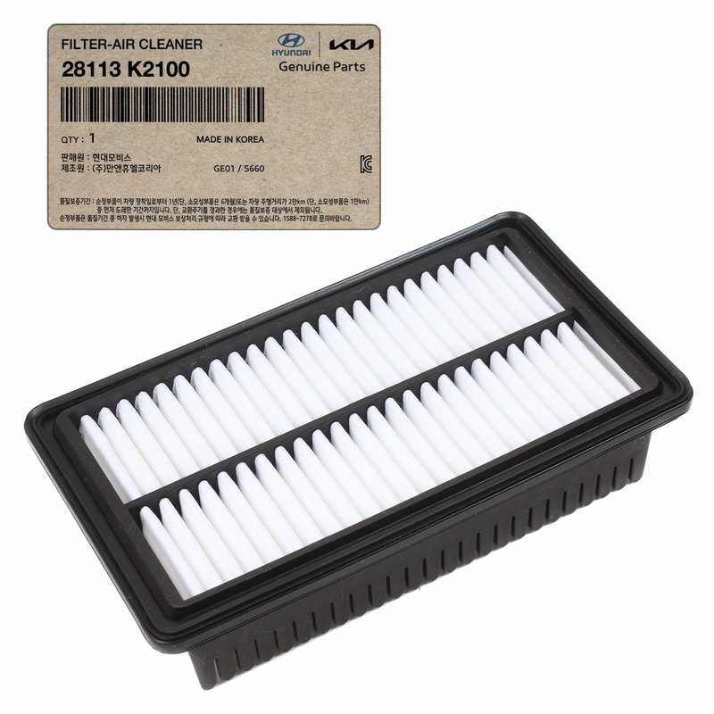 Genuine Air Cleaner Filter For Hyundai Venue 2020 2021 2022 2023 28113-K2100