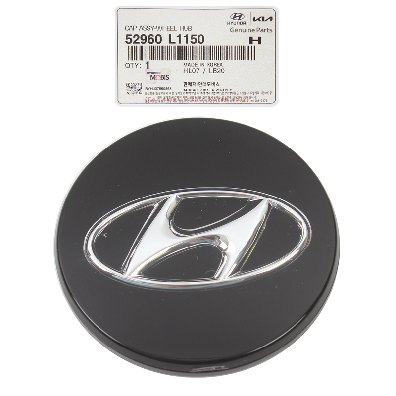 GENUINE Center Cap Hyundai Tucson Elantra Tucson Wheel 52960-L1150 Black 70723