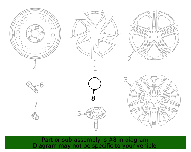 GENUINE Aluminum Wheel Center Cap 52960R0100 K5 Forte Sorento Niro 2021-2023