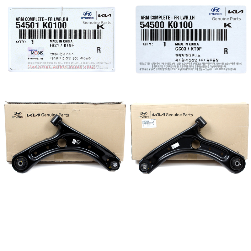 GENUINE Front Lower Control Arms LEFT & RIGHT for 2020-2023 Kia Soul 54501K0100