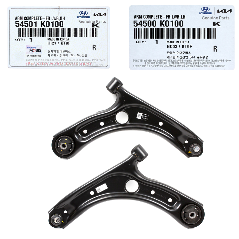 GENUINE Front Lower Control Arms LEFT & RIGHT for 2020-2023 Kia Soul 54501K0100