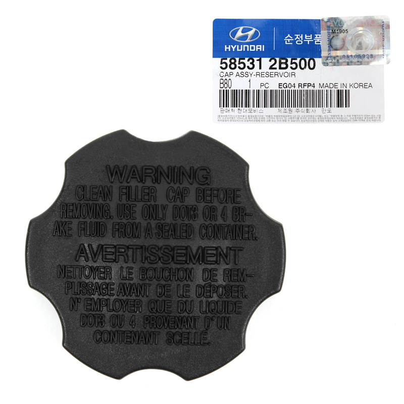 Genuine Brake Master Cylinder Reservoir Cap Hyundai Kia 585312B500